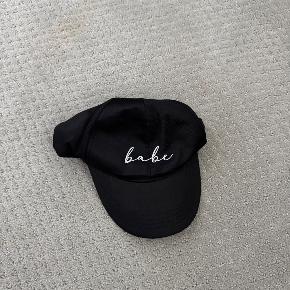 Black 'Babe' Embroidered Cap